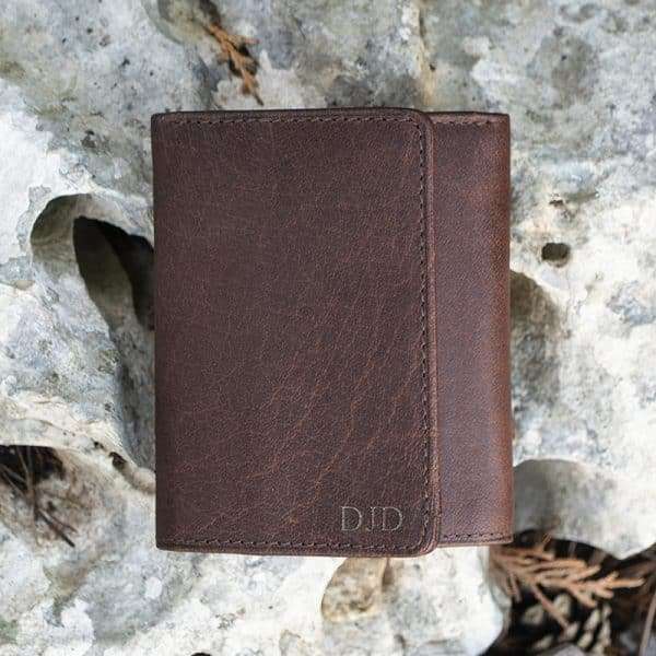Wombat Colombian Leather Wallet – Small Trifold - Image 3