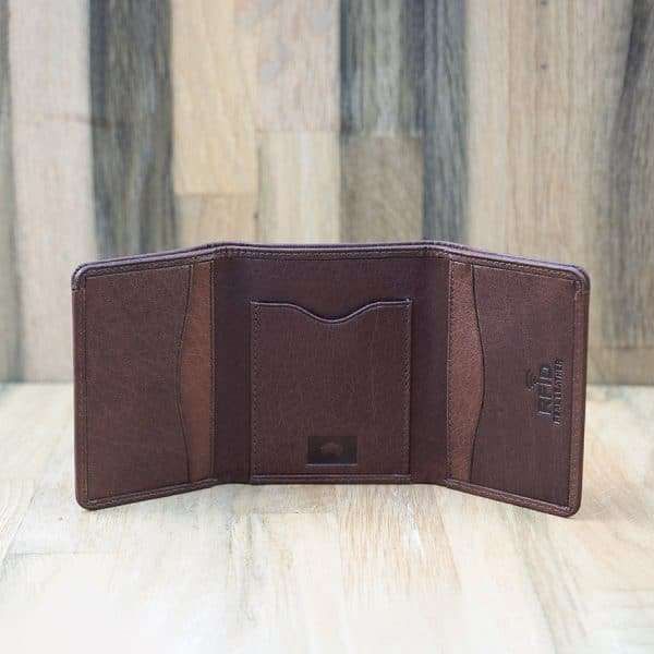 Wombat Colombian Leather Wallet – Small Trifold - Image 5