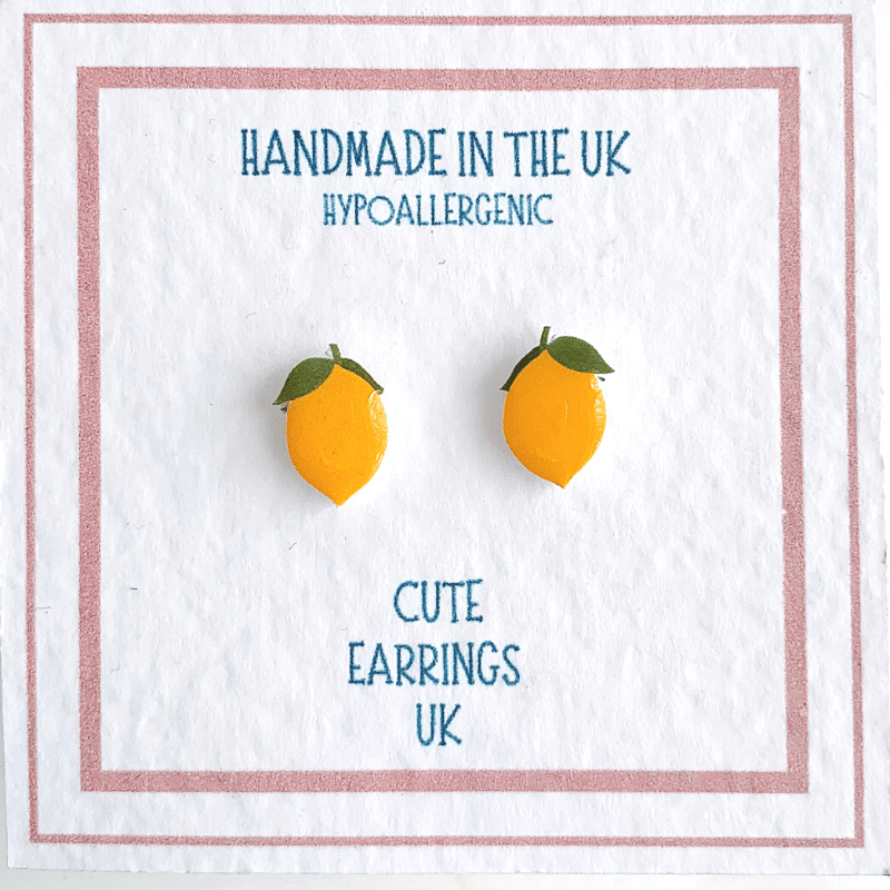 Lemon Stud Earrings The Countryside Store