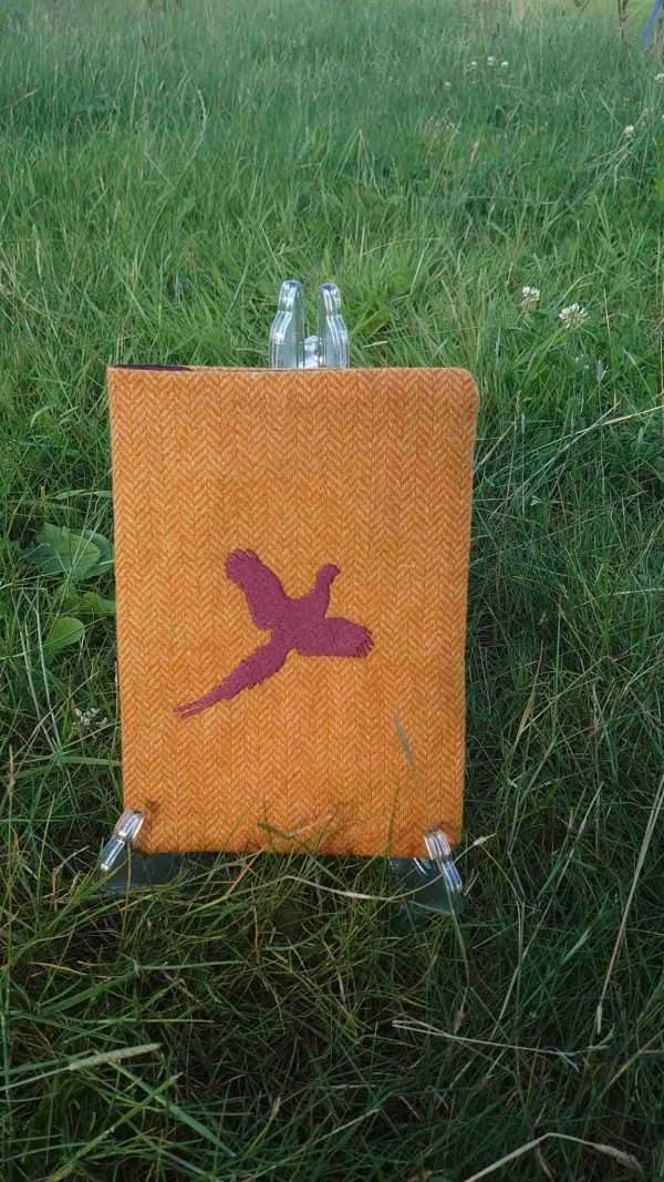 Tweed notebook cover pheasant