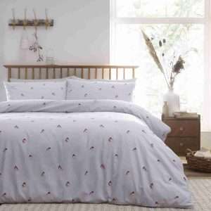 Portfolio Home Robins Grey Duvet Set Cover