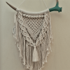 SKYE   Macrame  Wall Hanging on hand painted Antler - Image 2