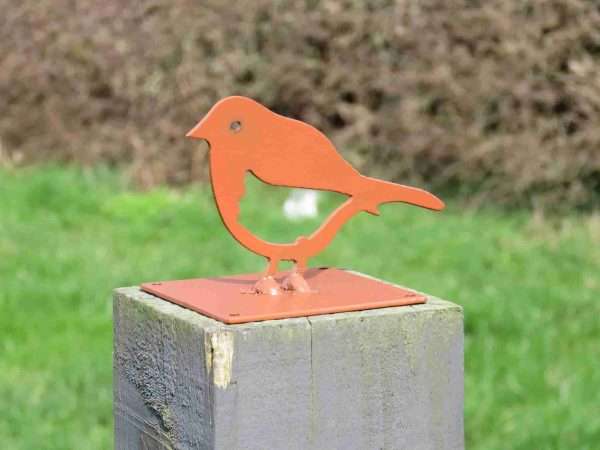 Robin Fence Post Topper - Image 2