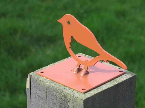 Robin Fence Post Topper - Image 3