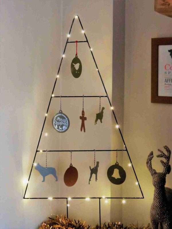 Wire Frame Christmas Tree - Image 2