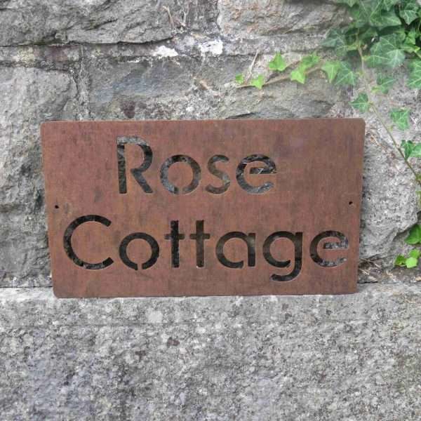 Custom Rusty Metal Signs for Homes and Businesses