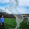 13 ft Rearing Horse Sculpture - Image 8