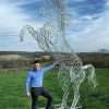 13 ft Rearing Horse Sculpture