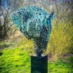 Bronze Horse Head Sculpture