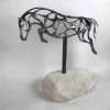 Abstract Jumping Horse Sculpture - Image 2