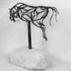 Abstract Jumping Horse Sculpture - Image 3