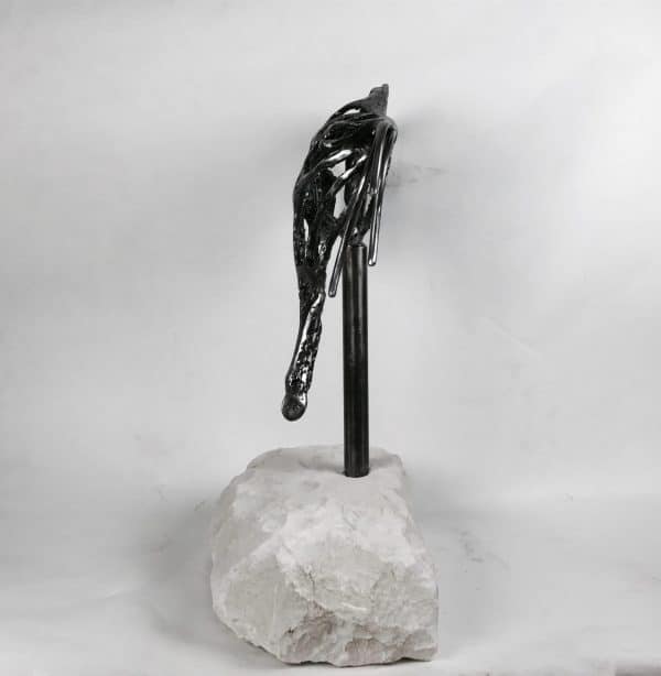 Abstract Jumping Horse Sculpture - Image 5