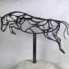 Abstract Jumping Horse Sculpture - Image 9