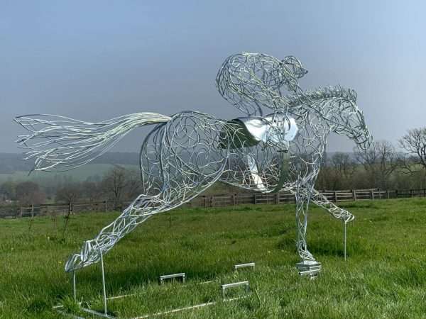 At Full Stretch Horse Sculpture Gallery 6 Our NEW Horse Racing Sculpture - "At Full Stretch" By British Sculptor Charles Elliott, Internationally Renown for his Unique Equestrian Sculptures - His Handcrafted Life Size Racing Horse Sculpture forms the latest one off sculpture of The Elliott of London Equestrian Sculpture Range. Handmade from 8mm round mild steel to indicate power and flow, luxurious progressive zinc exterior galvanised finish to protect the piece from nature and rust for over 30 years! Delivery and Installation Services Available - Worldwide Shipping and International Delivery Available! All Enquiries Welcome - Available to Buy, as well as long term and short term hire!   Approx Dimensions: Length 4.3mWidth 1.1mHeight 2.6m Studio Office - 01494758896 Charles - 07591730415 Website: www.elliottoflondon.co.uk Email: info@elliottoflondon.co.uk Viewing Welcome by Appointment only   #horsesofinstagram #horses #international #charleselliott #sculpture #equestrianart #unique #equine #horse #horsey #stallion #frankel #equinestyle #gardenart #garden #gardenideas #sculptor #elliottoflondon #equestrian #showjumping #dressage #showjumper #horseracing #british #handmade #handcrafted #berkhamsted #sculpturestudio #racehorse