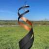 Black & Copper Spiral Sculpture 1.8m