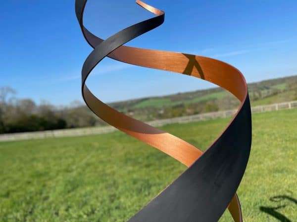 Black & Copper Spiral Sculpture 1.8m - Image 4