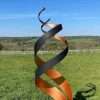 Black & Copper Spiral Sculpture 1.8m - Image 3