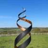 Black & Copper Spiral Sculpture 1.8m - Image 2