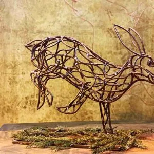 Bolting Hare Sculpture