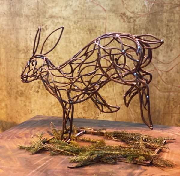 Bolting Hare Sculpture - Image 4