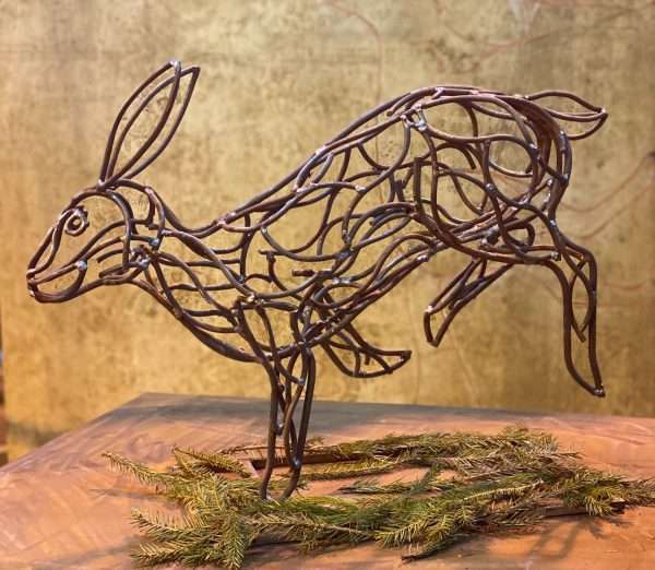 Bolting Hare Sculpture - Image 5