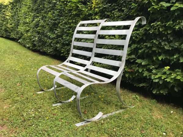 Contemporary Handmade Metal Bench - Image 3