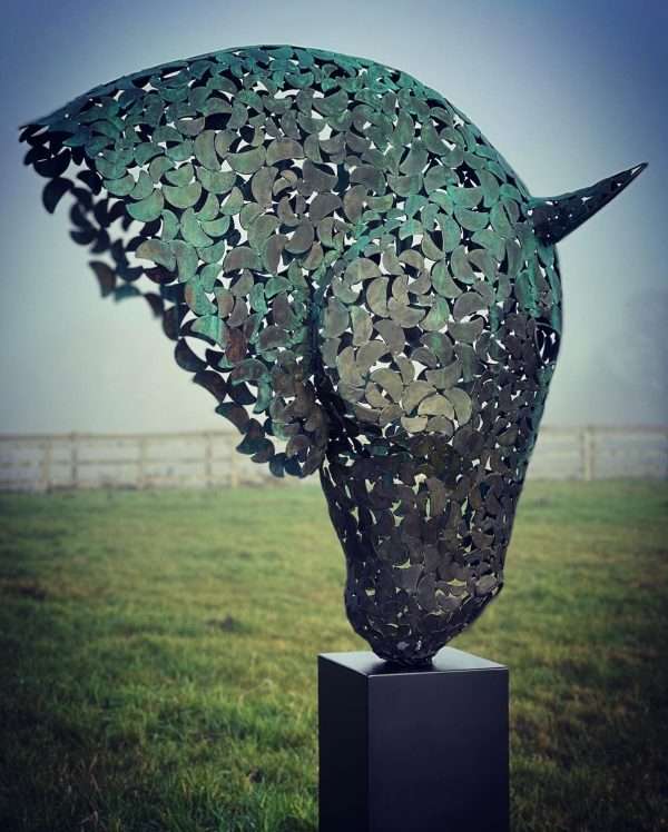Bronze Horse Head Sculpture - Image 12
