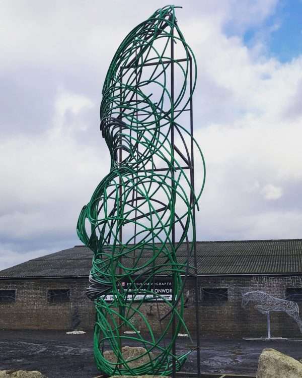 FACING FEARS SCULPTURE Gallery 1 Elliott of London 'Facing Fears'   By British Sculptor Charles Elliott This 9 Metres high abstract face sculpture was designed and handcrafted by Charles from recycled plastic tubes. Created in response to national fears of 2018, with Brexit and various other environmental issues surrounding global warming and Plastic Recycling. At present Recycling Markets send 500,000 tons of plastic a year to China to be recycled, which has been stopped as of 1st January 2018. This poses various issues to the UK Recycling Industry.   This large powerful and controversial sculpture can be seen on show outside Elliott of London NEW Berkhamsted Based Sculpture Studio next to A41. Charles and his team welcome visitors to see and picture the piece safely from their premises!   Studio Office - 01494758896 Charles - 07591730415 Website: www.elliottoflondon.co.uk Email: info@elliottoflondon.co.uk   #recycling #plasticrecycling #recycleplastic #ukrecycling #sculpture #artist #britishsculptor #charleselliott #humanface #faceart #femaleface #figurative #britishsculpture #abstractart #abstractsculpture #contraversial #globalwarming #enviromentalissues #recycledart #upcycled #upcycling #reuseable #renewable #waste #scrapplastics #hdpe #siliconeplastic