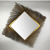 Fascio Mirror Antique Gold