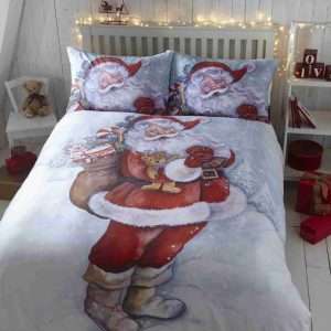 Father Christmas Duvet Set Cover (Pillowcase Included)