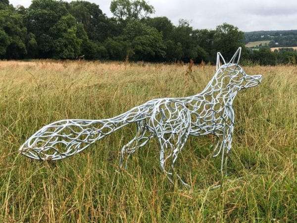 Galvanise Fox Sculpture