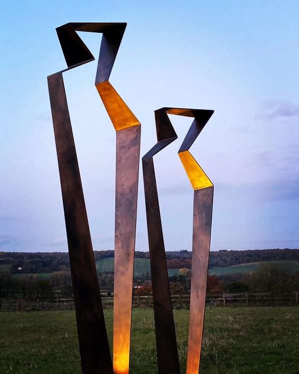 Mother & Child Abstract Sculpture