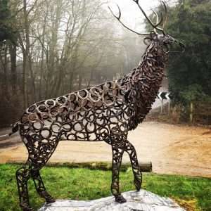 Prancing Stag Sculpture