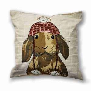 Winter Bunny Christmas Filled Cushion 43 x 43