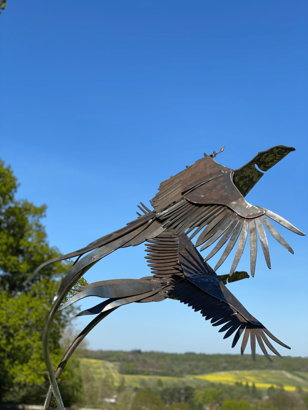 Life Size Brace of Pheasants Sculpture - Image 2