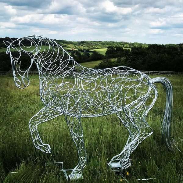 ‘Perfecting Piaffe‘ Dressage Horse Sculpture - Image 2