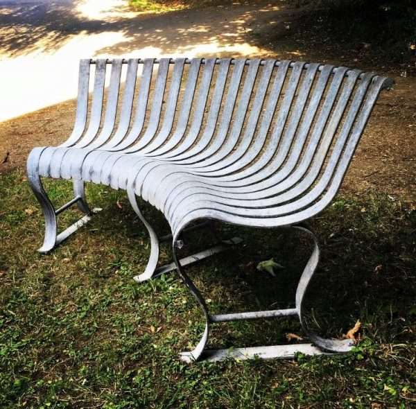 Curved Metal Bench - Image 2