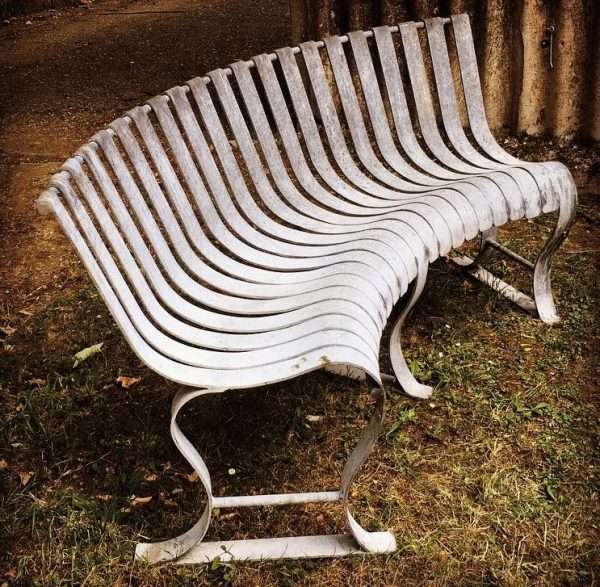 Curved Metal Bench - Image 3