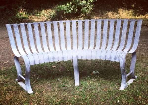 Curved Metal Bench - Image 4