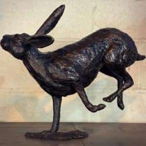 Running Hare 2020 Bronze Sculpture