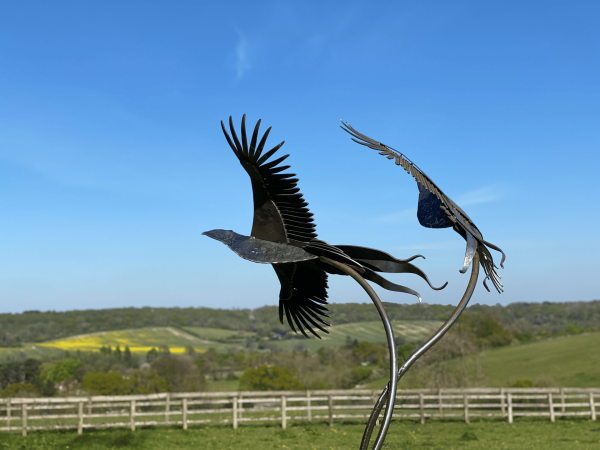 Life Size Brace of Pheasants Sculpture - Image 3