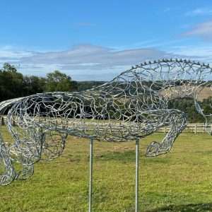 “Grand Prix” Jumping Horse Sculpture