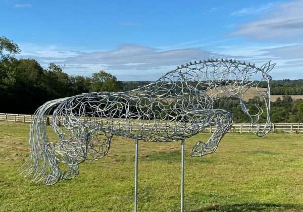 “Grand Prix” Jumping Horse Sculpture