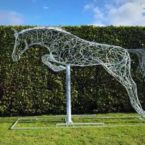 Jumping Horse Sculpture