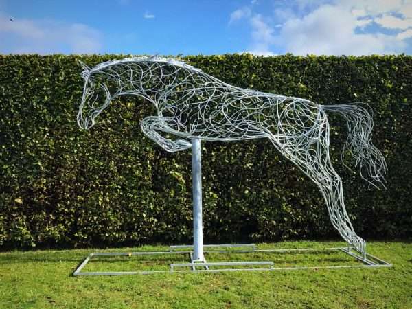 Jumping Horse Sculpture