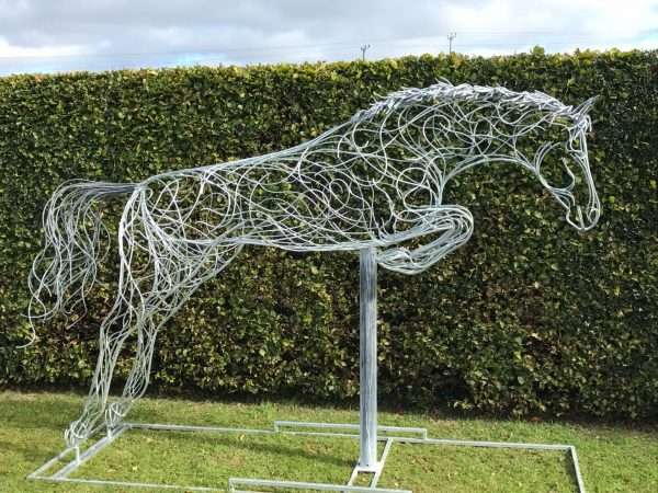 Jumping Horse Sculpture - Image 11