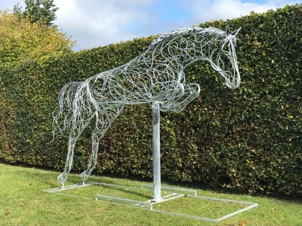 Jumping Horse Sculpture - Image 10