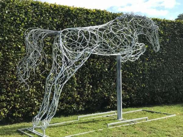Jumping Horse Sculpture - Image 9