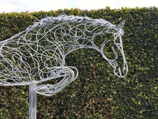 Jumping Horse Sculpture - Image 8