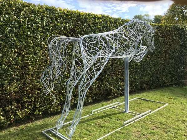 Jumping Horse Sculpture - Image 7